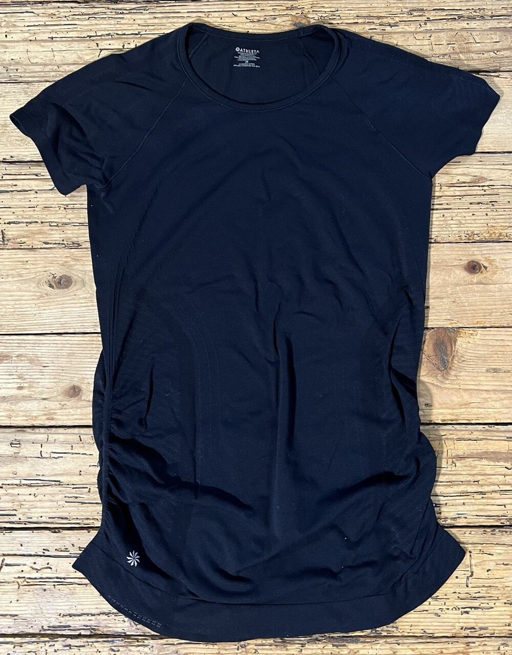 Athleta Women’s Size M Black Speedlight Seamless Tee